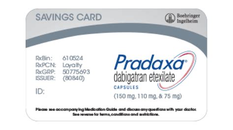 pradaxa smart card canada|Free Drug Payment Card .